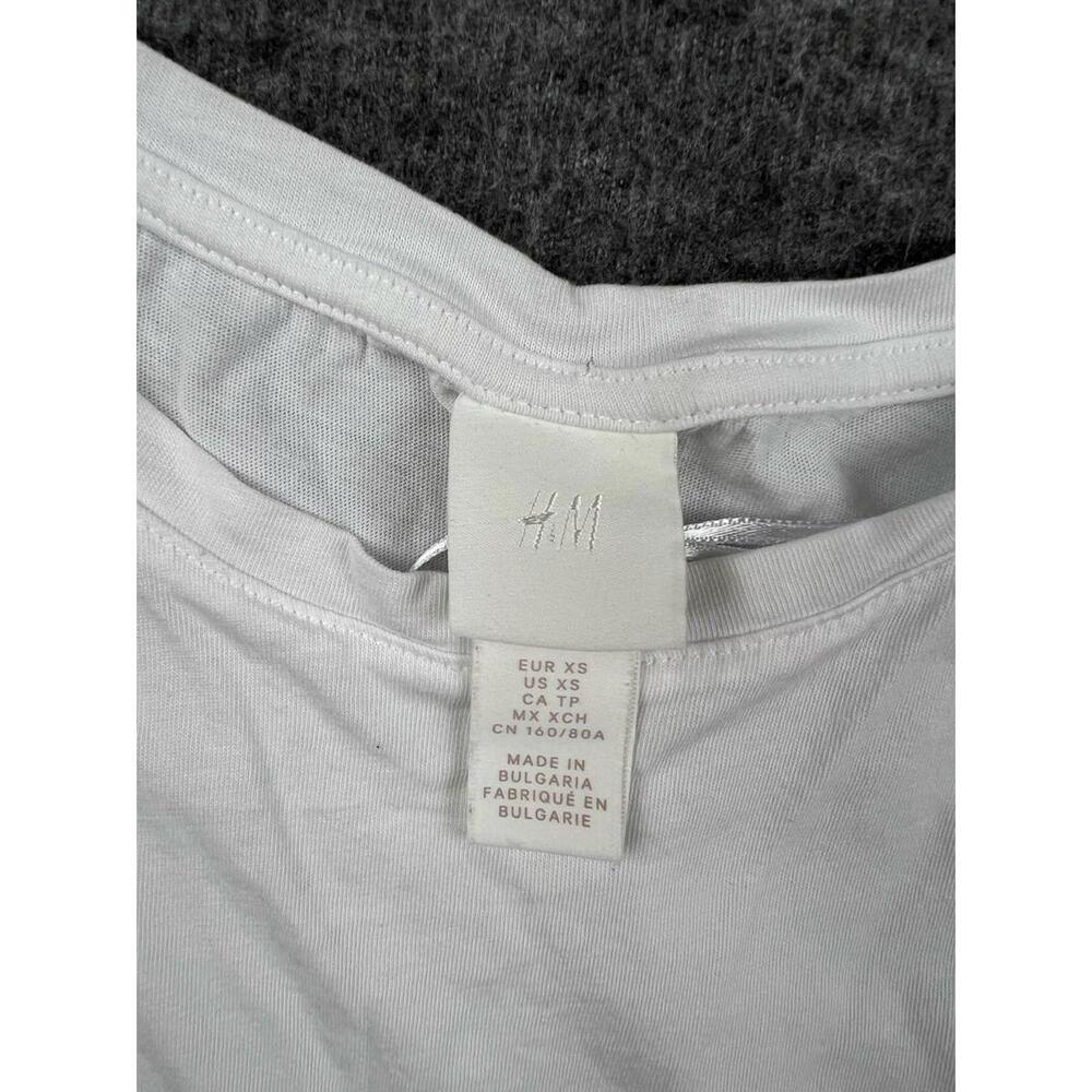 H&M White Sleeveless Tank Top Size XS - Picture 4 of 5
